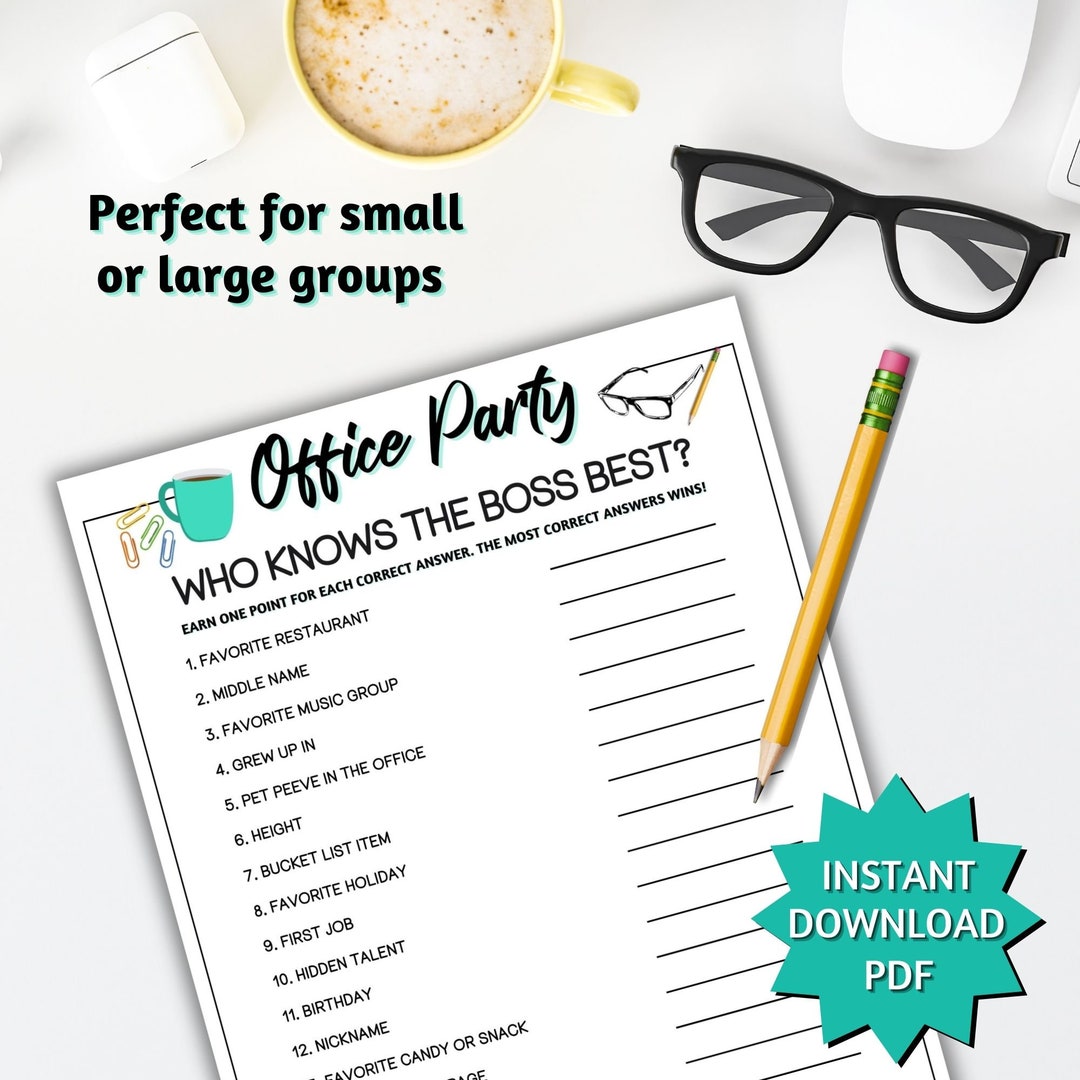 Office Work Games, Who Knows the Boss Best Game, Office Team Building