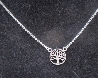 Tree of Life Sterling Silver Pendant and chain - Ancient Egyptian Symbol of Fertility - Sacred Tree of Ra. Hathor, Thoth and Min .