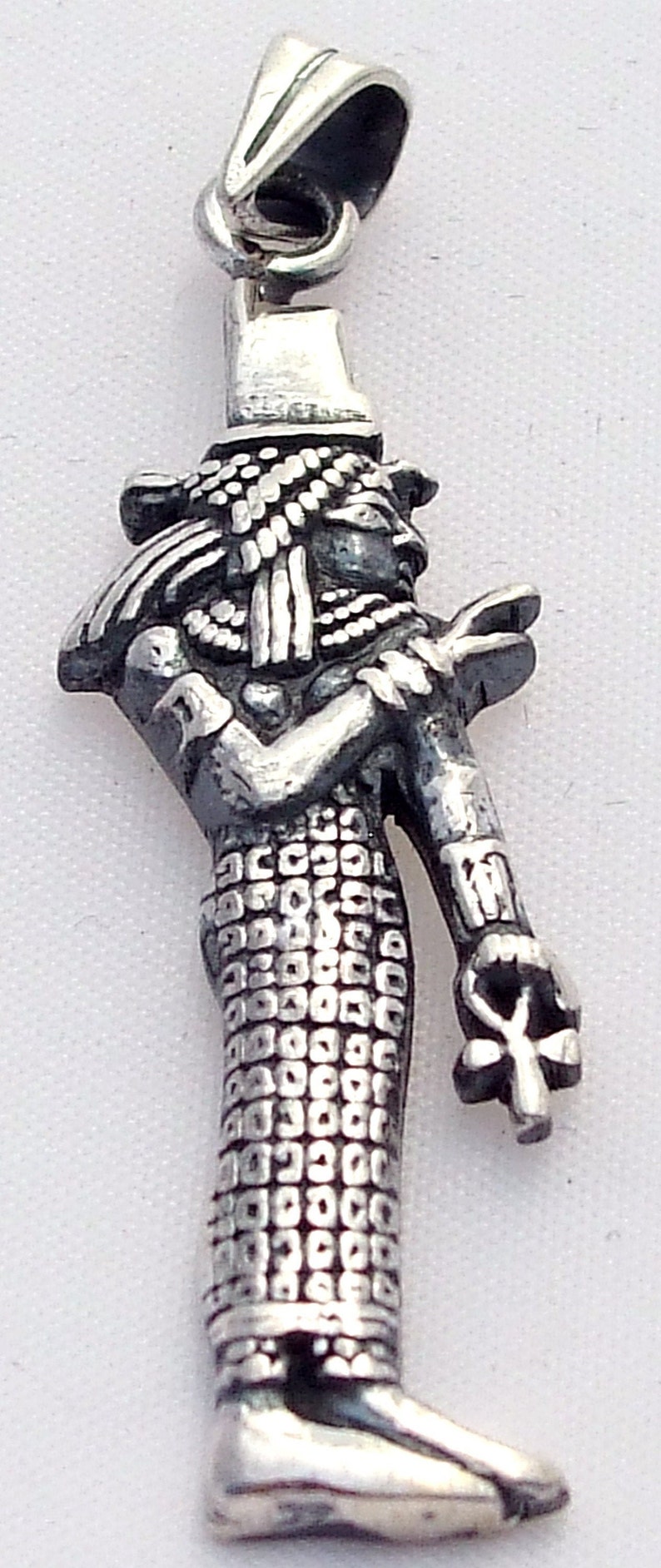 Broche Les 3 Musiciennes égyptiennes - En Argent Massif Poinçonné, Bijou Occasion Détaillé
