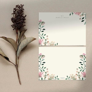 Gärtner | Briefpapier Set | Karten & Briefumschläge | 4x5,5 | Kundenspezifische | Monogramm | Notizkarte | Danke | Hochzeit | Muttertag | Für sie