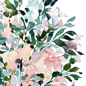 Delicate Leaves Watercolor Giclee Print Flower Art Watercolor Print Wall Art Home Decor Gift for A Gardener Mother's Day image 2