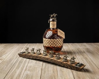 Blanton's Stopper Collection Holder: Horse Display, Bourbon Barrel Stave