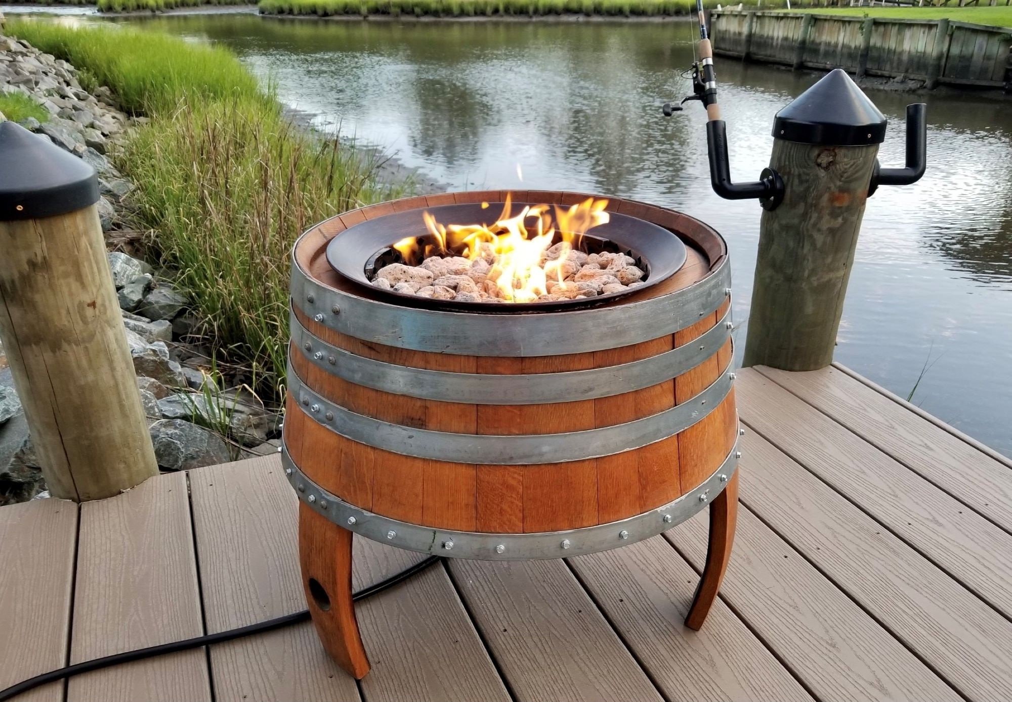 Small Fire Pit/ Wine Barrel Fire Pit/ Outdoor Furniture/Fire Etsy