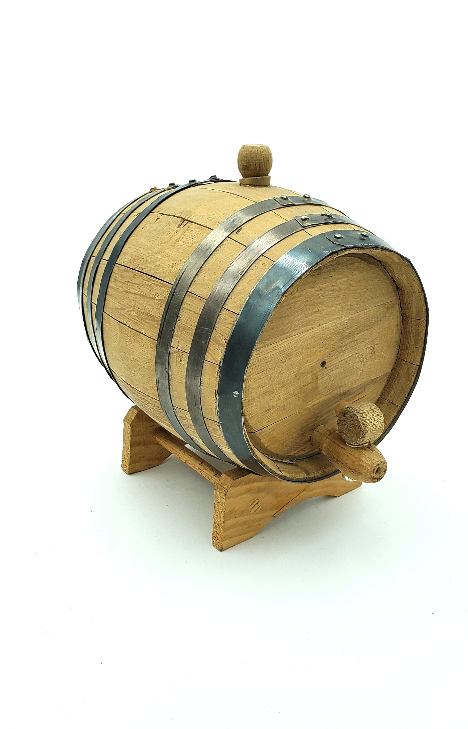 Personalized Oak Whiskey Aging Barrel: Mini Spirits Cask (2 Liter or 5 Liter)