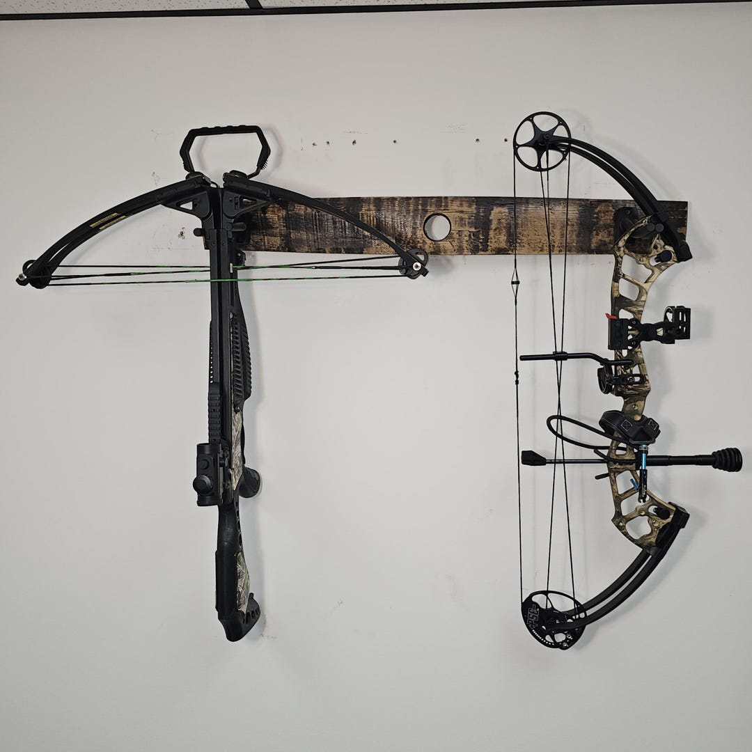 Handmade Archery Rack Whiskey Barrel Archery Rack: Rustic Bow Holder, USA Handmade - Etsy