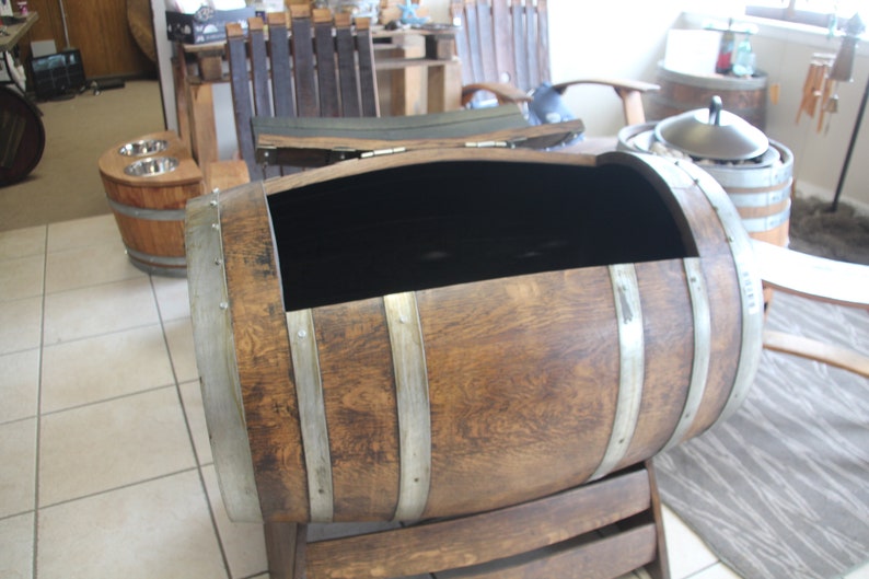 Barrel Cooler/ Barrel Bar/Reclaimed Wine Barrel Etsy