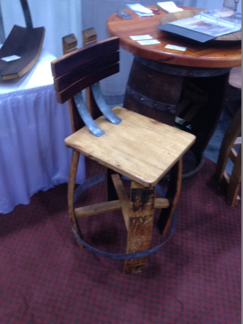 Barrel Back Counter Stool Images