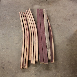 Reclaimed French Oak Wine Barrel Staves for DIY Projects, Woodworking, and Rustic Decor, NOT full staves