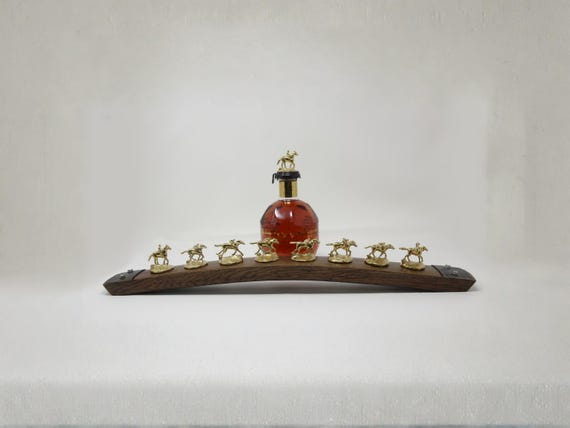 Blantons Bourbon Stopper Display for Collectors | Authentic Bourbon Barrel Stave | Handmade in USA