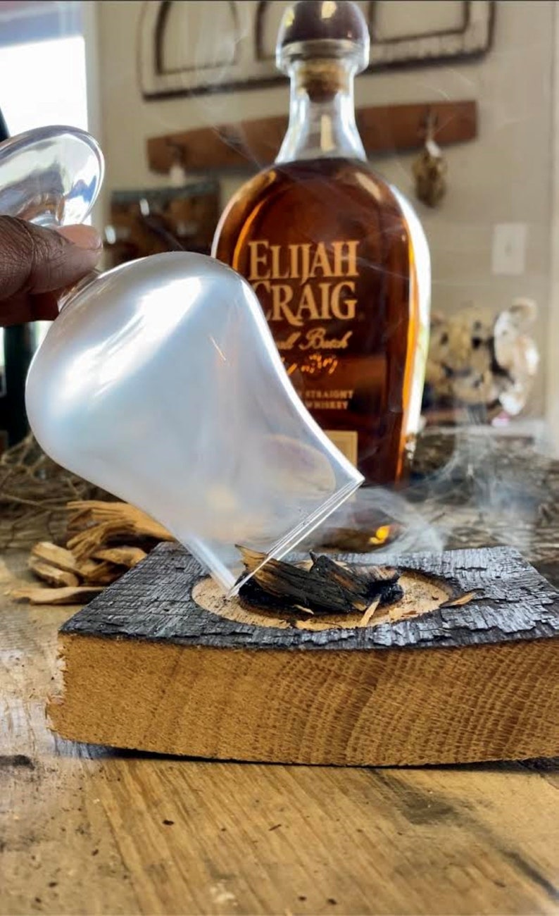 Authentic Whiskey Barrel Smoked Cocktail Kit / Includes Etsy