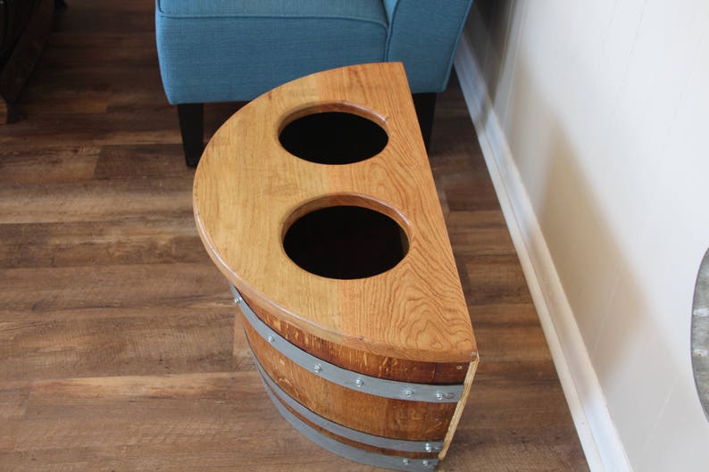 Wine Barrel Elevated Dog Feeder Dog feeder Pet feeder Dog dish Food bowl Pet bowlBarrel Art