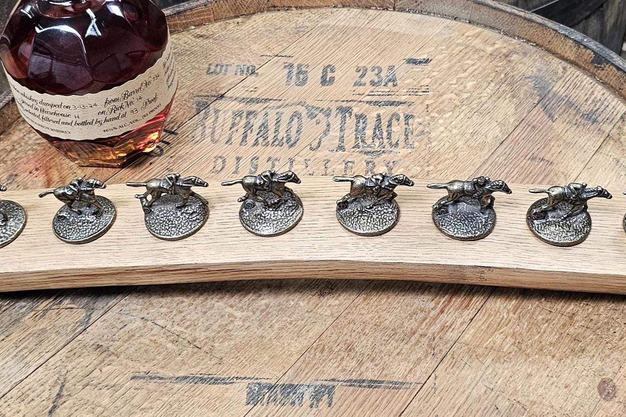 Blanton's Bourbon Stopper Display: Whiskey Barrel Stave, Optional