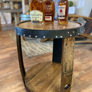 Whiskey Barrel Table, Whiskey Barrel Decor, Whiskey Decor, Barrel Table, Outdoor Barrel Decor, Barrel Coffee Table, Unique Side Table