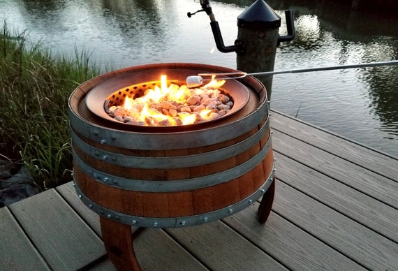 Small Fire Pit/ Wine Barrel Fire Pit/ Outdoor Furniture/fire - Etsy Canada