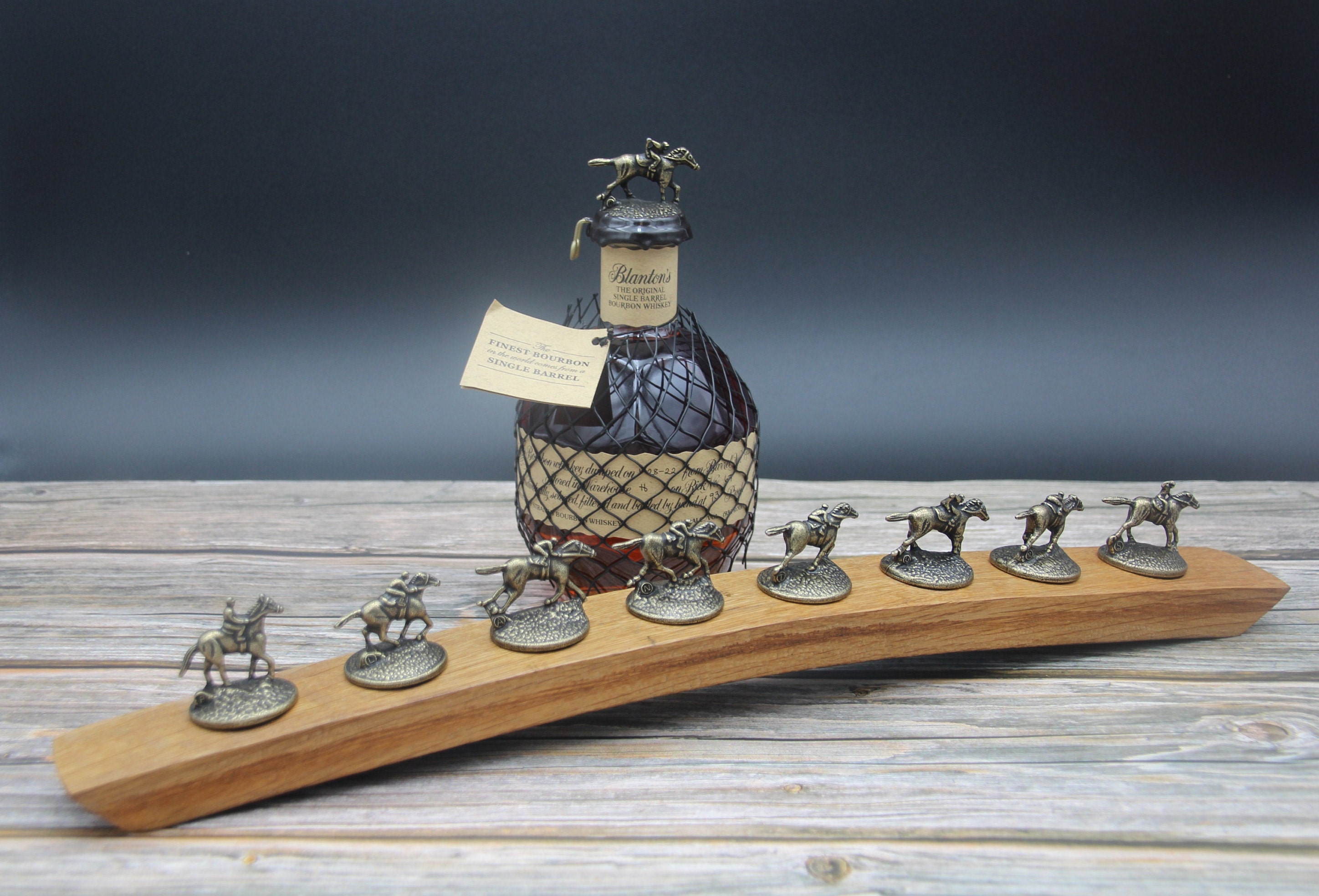 Blanton's Stopper Collection Holder: Horse Display, Bourbon Barrel