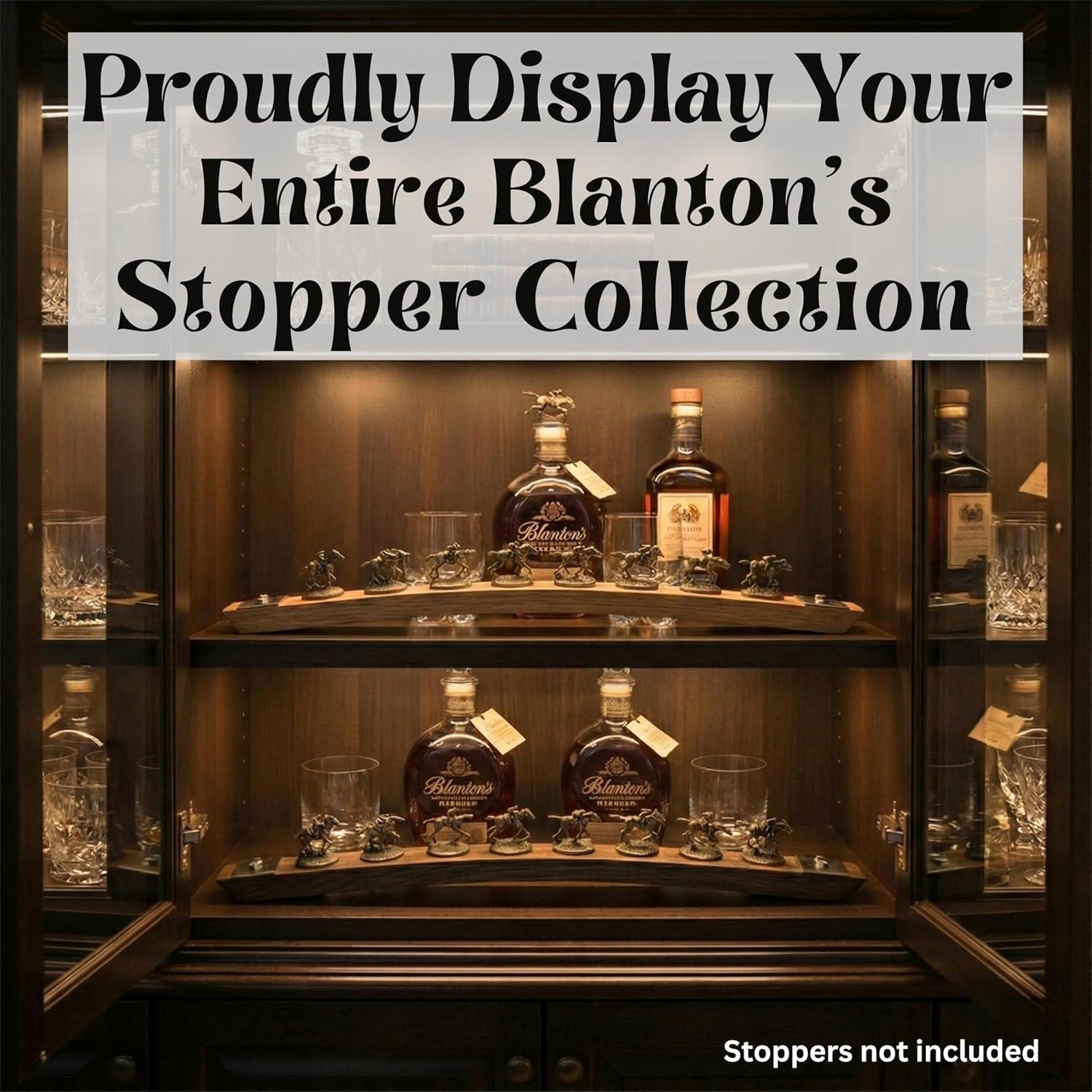 Blanton's Bourbon Stopper Display: Whiskey Barrel Stave, Optional