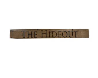 Personalized Whiskey Barrel Stave Sign: Rustic Home Bar Decor