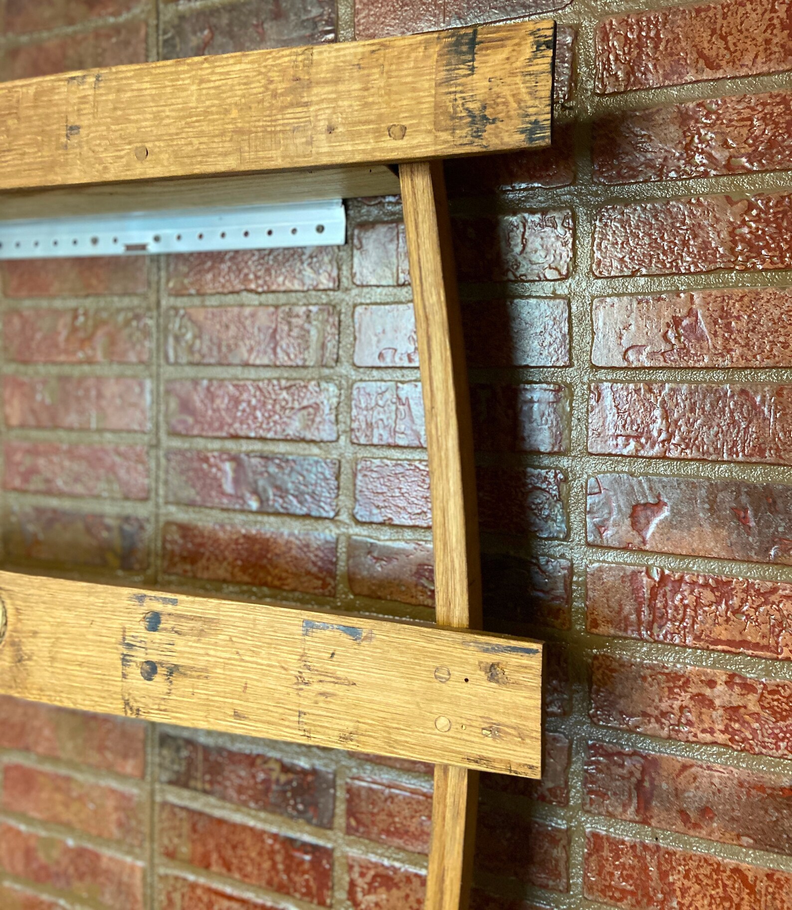 Whiskey Barrel Stave Wall Bar/ Rustic Wall Bar/ Bar Decor/ Bar Etsy