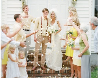 Wedding Party 6 Pair of Premium Leather Suspenders as seen in Southern Weddings Magazine