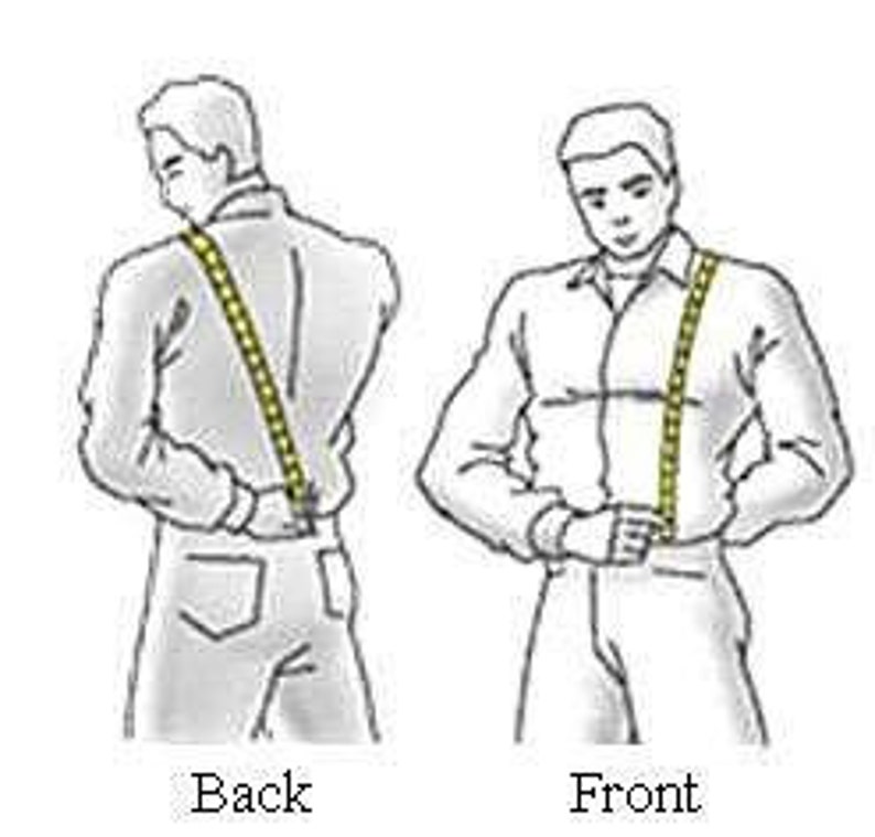 Mens Premium Leather Suspenders image 2