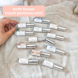 birth flowers mini perfume sampler | eau de parfum sample mist