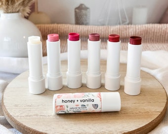 Honey Vanilla Tinted Lip Balm: Natural Moisturizing Shine