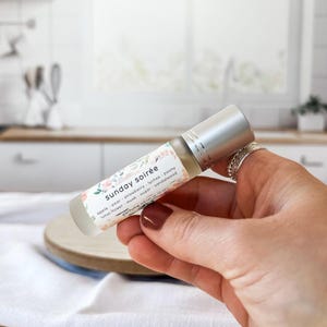 sunday soirée | spring perfume oil | hand poured rollerball perfume | organic perfume | fruity fragrances | womens fragrances