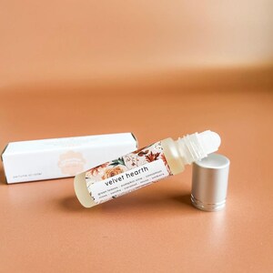 Velvet Hearth Perfume Oil Roller: Fall Spice, Pumpkin, Embers