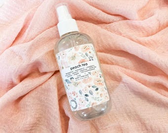 peach tea | room + linen spray | pillow spray | deodorizing mist | fruity fragrances | summery scents
