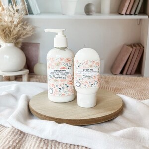peach tea | shea + aloe vera body butter | hand poured body lotion