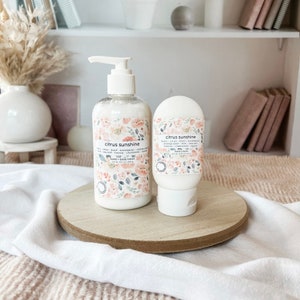 citrus sunshine | shea + aloe vera body butter | hand poured body lotion