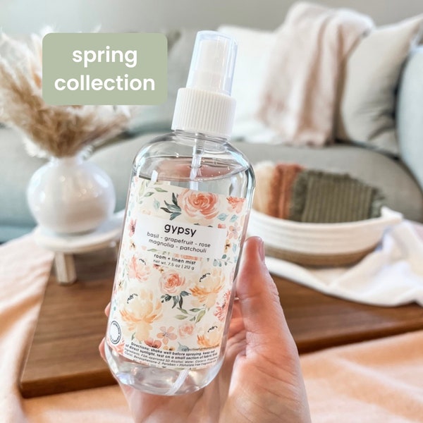 gypsy | spring scents | room + linen spray | pillow spray | deodorizing mist