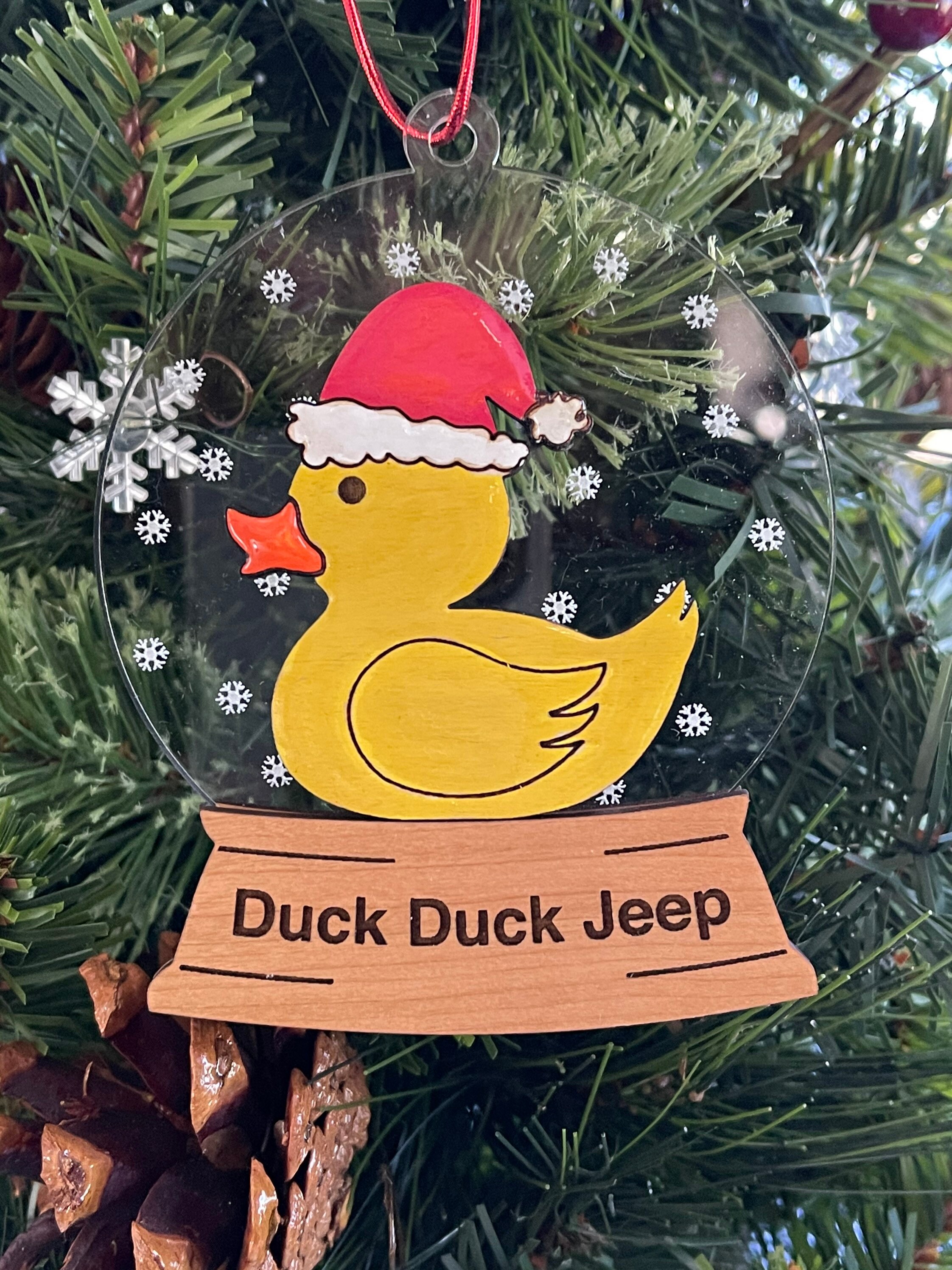 Duck Duck Jeep snow globe ornament Etsy