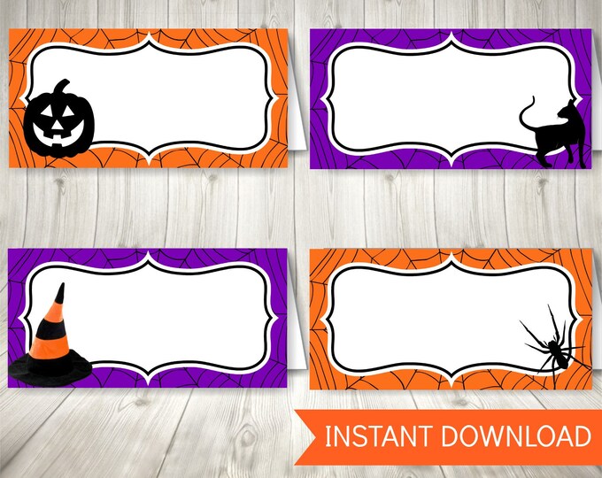 Halloween Food Labels Printable Halloween Decoration Instant - Etsy