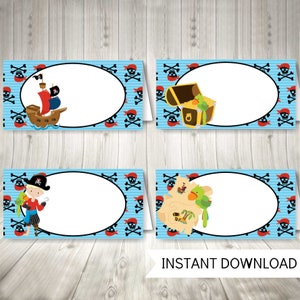 Piraten Party Essen Etiketten, Sofort Download Piraten Dekor