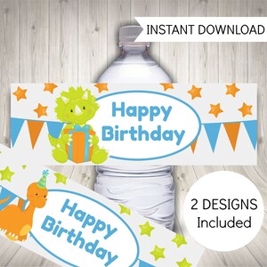 Dinosaur Party Printable Set, Birthday Decorations, Dinosaur, Boys, Instant Download, Printable PDF Files image 5