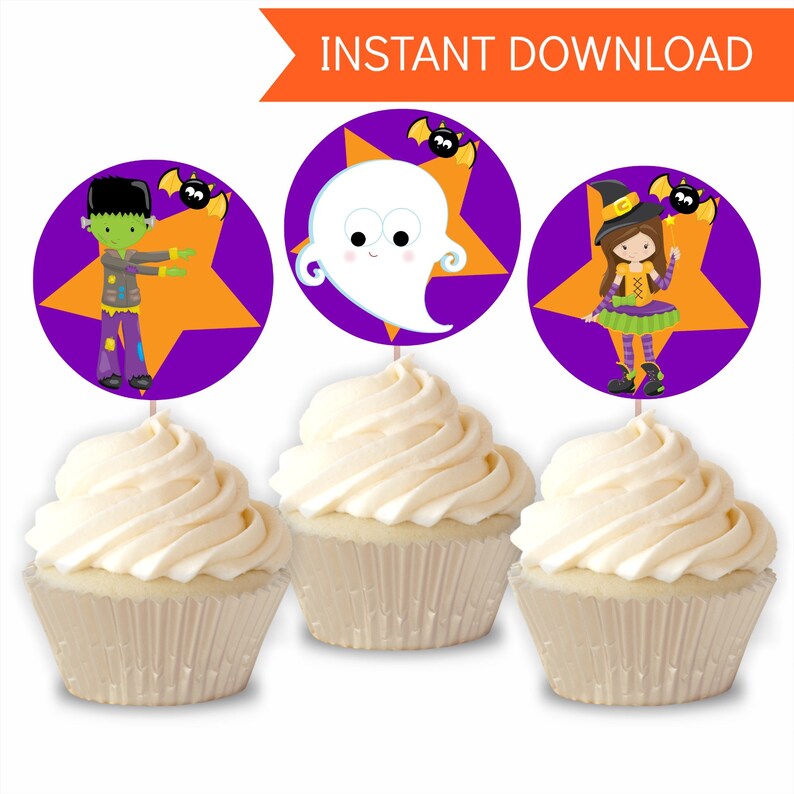 Halloween Party Printable Set, Halloween Decorations, Printable PDF Instant Download image 2