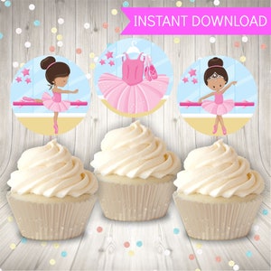 Ballerina Party Printable Set, Girls Birthday Party Decor Instant ...