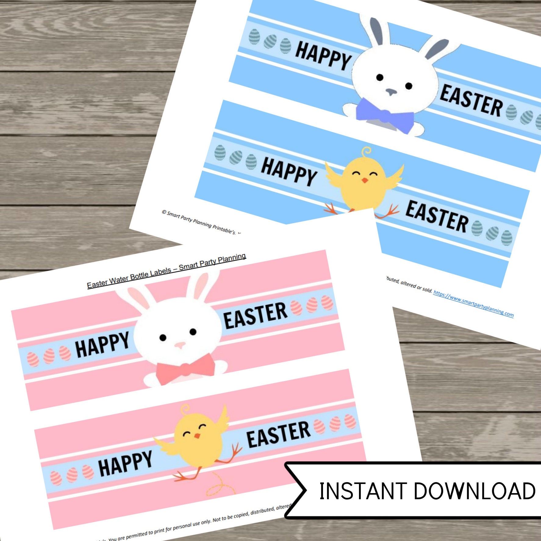 Easter Water Bottle Labels Printable Instant Download - Etsy Australia