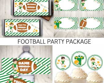Imprimibles de fiesta de fútbol, decoraciones de cumpleaños de fútbol, descarga instantánea imprimible
