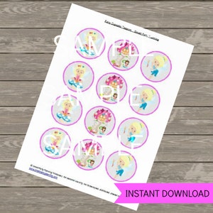 Fairy Cupcake Toppers, Printable Cupcake Decorations, Instant Download ...