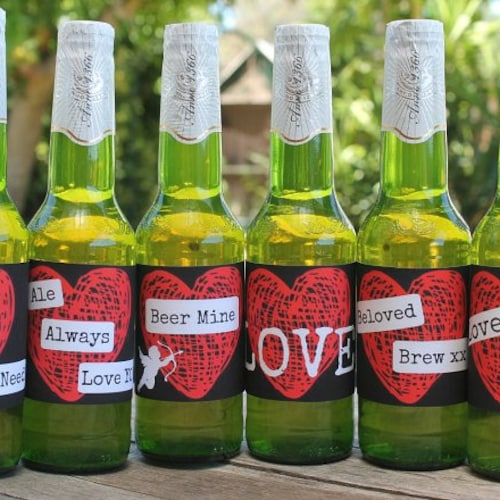 valentines-day-printable-beer-labels-beer-gift-instant-etsy