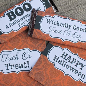 Halloween Printable Candy Bar Wrappers