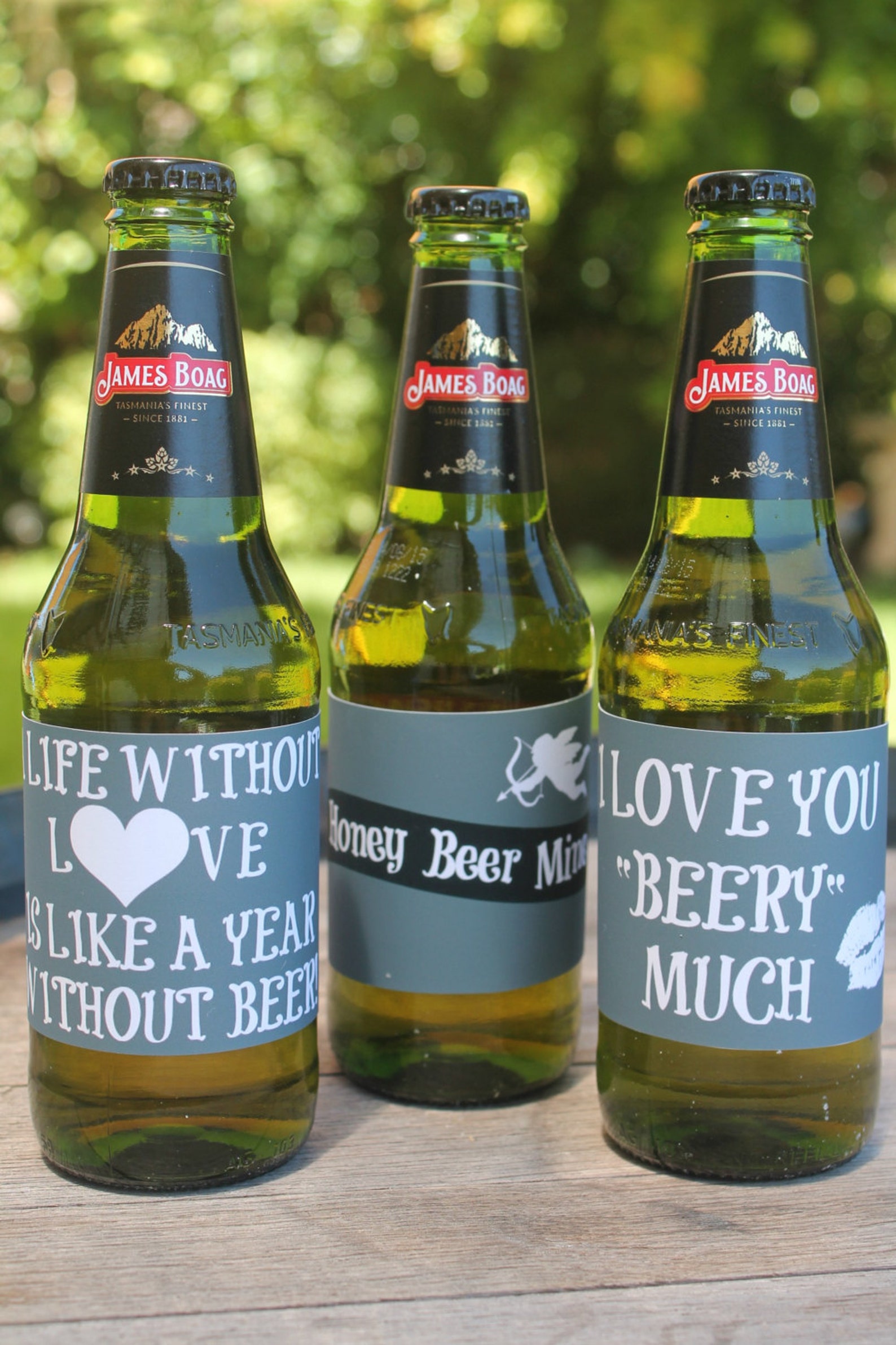 Valentines Day Printable Beer Labels Beer Gift Chalk Board | Etsy Australia