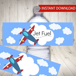 Airplane Birthday Party Package, Airplane Party Decorations, Printable ...