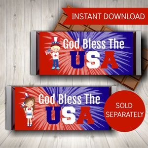 4th of July Food Tent Labels, Printable Labels image 4