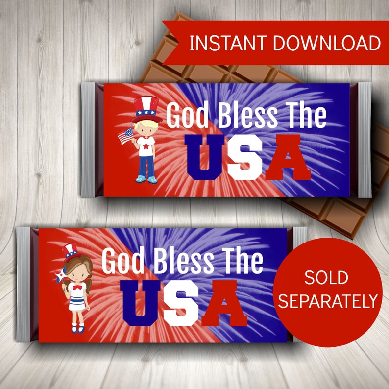 4th of July Food Tent Labels, Printable Labels image 4