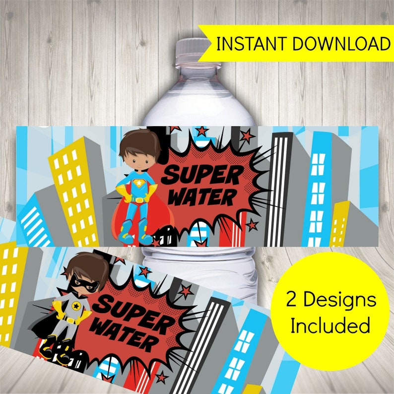 Superhero Bash H2o Bottle Labels, Printable Labels + Totally free Superhero Invites photograph regarding Free Superhero Party Printable referred to as Superhero Celebration H2o Bottle Labels, Printable Labels + Absolutely free Superhero Invites