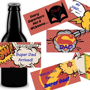 Fathers Day Golf Beer Labels Gift for Dad Gift for Him Fathers Day
