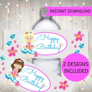 Fairy Party Printables Set, Pink Fairy Decorations FREE Fairy invitation. Instant Download image 4